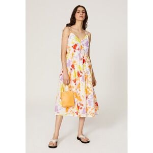 Peter Som Collective Sleeveless Floral Printed Midi Dress Size 8‎